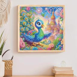 DIY Special Shape Diamond Painting Kits para Iniciantes, Beautiful Peacock, 5D Wall Decoration, Home Gift - Image 4