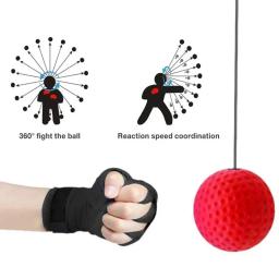 Bola De Boxe Profissional com Cordas, Treinamento Sanda, Headband Ajustável, Mão e Olho Velocidade de Reação, Home Exercício Acessórios - Image 5