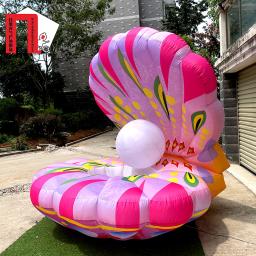 Decoração de Palco Inflável Para Palco Show, Traje De Mascote, Shell Do Mar, Ostra Balão, Verão Oceano Moluscos, Evento Publicitário, Colorido, 3m, 10ft - Image 4
