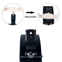Avançado alemão estilo violino ombro resto, liga de titânio, ajustável, preto, 4-1-8 - Image 3