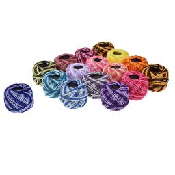 Meadas de fio de algodão para bordado, 16 cores, semelhantes a dmc, diy, diy, linha ecológica - Image 4