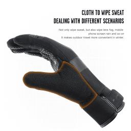 Luvas impermeáveis da motocicleta do tela táctil, Windproof, esportes, equitação, esqui, corrida, ciclismo, exterior, inverno, 3m - Image 4