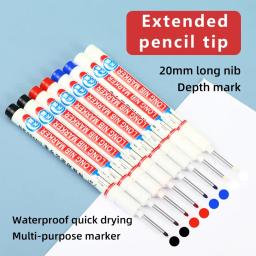 Long Nib Head Markers para Metal Perfuração Pen, 20mm Deep Hole, impermeável, banheiro, carpintaria, decoração, Multi-Purpose, 4pcs por conjunto - Image 5