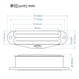 Captador duplo quente da guitarra dos trilhos de humbucker do trilho cerâmico de fleor para as peças da guitarra elétrica, 6k/9k/11k, preto/creme/branco - Image 3