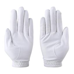 Luvas de golfe luva masculina mão esquerda/direita 2 cores branco macio cinza escuro balanço colocando partículas de treinamento respirável luvas namib - Image 5