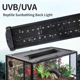 Uva + uvb réptil espectro completo luz led tartaruga lagarto cobra terrário banho de sol lâmpada de calor 10.0 20.0 lâmpada solar banho de sol lâmpada de calor - Image 2