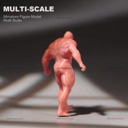 Resina 3d homem muscular figura em miniatura, modelo de Diorama, cena criativa, suporte em estoque, 1:87, 1/64, 1/43, 1/24, em Stock - Image 4