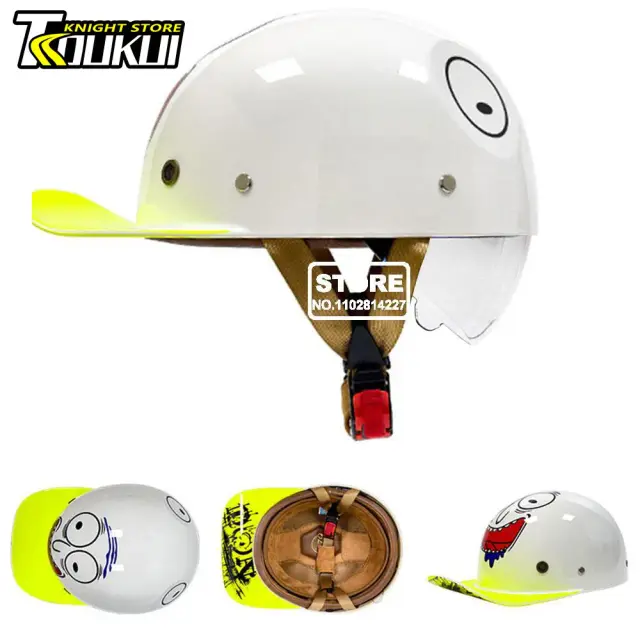 Capacete Moto Half Unissex para Ciclismo e Motociclismo – Novo e Estiloso