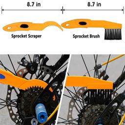Kit de limpeza de ciclismo portátil, limpador de corrente, purificador de bicicletas, bicicleta Wash Brushes Set, ferramenta de reparo - Image 2