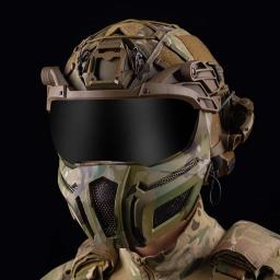 Capacete tático óculos de proteção alta qualidade equipamento airsoft máscara caça capacete multifuncional - Image 2
