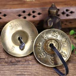 Himalayan tingsha sino nepalês cobre címbalo carrilhão instrumento de percussão de bronze feito em meditação tradicional artesanato sino - Image 2