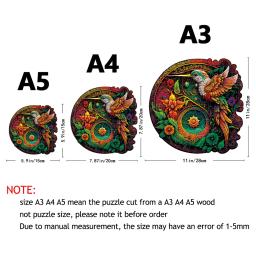 Quebra-cabeças de madeira para adultos e crianças, Artesanato DIY, Quebra-cabeça, Jogos de Puzzle 3D, Brinquedos Educativos Interativos Familiares - Image 5
