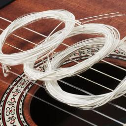 Nylon guitarra cordas para Musical, suprimentos compactos, melodias suaves, Clear - Image 1