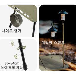 Naturehike 2025 nova mesa de acampamento igt pendurado lanterna pólo mesa dobrável altura ajustável alta carga ao ar livre piquenique luz mesa - Image 4