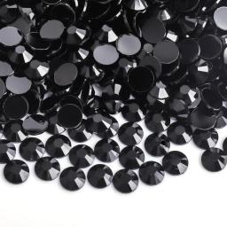 Enfeites de strass de gelatina branca de resina para artesanato, copos, pedras decorativas com parte traseira lisa, pedra preciosa sem correção quente 2 3 4 5 6mm - Image 2