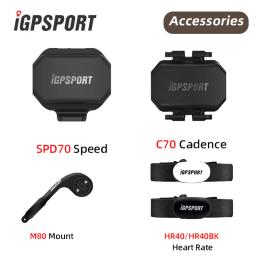 IGPSPORT IGS Sensor de Velocidade Sensor de Cadência HR40 Sensor de Coração S80 SPD70 CAD70 Suporte de Sensor de Computador Acessórios de Bicicleta - Image 1
