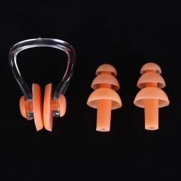 Grampo macio do nariz do silicone, tampões de orelha impermeáveis, acessórios da natação, esporte, ferramenta do mergulho, esporte da água, 1 grupo - Image 4