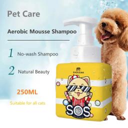 Cat Shampoo Conditioner 2in 1 Gel de Banho, Hidratante Suave, Remove Profundamente Sujeira, Cabelo Natural, Produtos de Limpeza Pet, 250ml - Image 1
