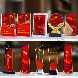 Troféu De Cristal Vermelho Decoração, Criativo Personalizado, Enviar Amigos Prêmios, Lembrança De Dança, Decoração Do Lar - Image 3