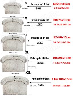 Sofá-cama lavável para animais de estimação, ninho de cachorro quente, tapete protetor de móveis, cobertor de gato, cães grandes - Image 5