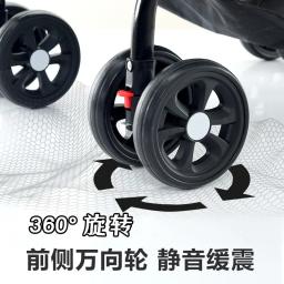 Leve dobrável Pet Stroller, cão, gato, pelúcia, bebê, pequeno carrinho de estimação, transportadores e carrinhos de viagem ao ar livre - Image 3