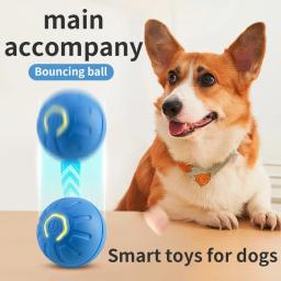 Brinquedo eletrônico interativo, Brinquedo do cão inteligente, Bola em movimento USB, Salto automático para cachorro, Produto de gato, Presente de aniversário - Image 1