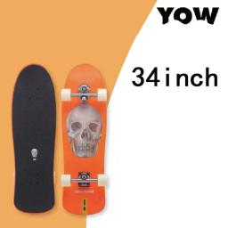 Yow land surf skate longboards kits inteiros sistema de mola de boa qualidade marcado com caminhões rodas rolamentos e ferramenta - Image 4
