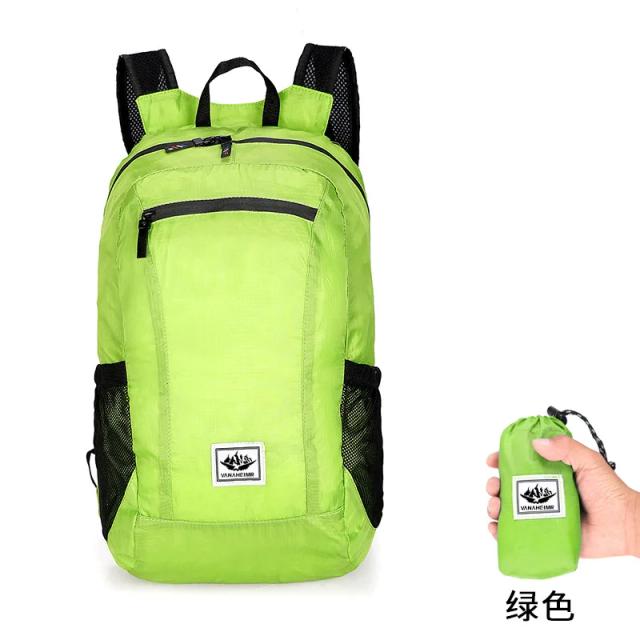 Mochila Dobrável Ultraleve Portátil para Montanhismo, Escalada, Ciclismo e Viagens - Daypack de 18L para Caminhadas ao Ar Livre