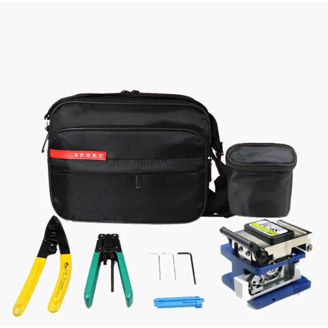 Kit Completo de Ferramentas para Fibra Óptica 7 em 1 com Saco, Stripper e Cortador FC-6S