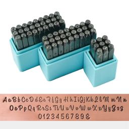 Kit de ferramentas de estamparia de jóias, caixa superior, punch set com letras e números, mão fazendo ferramenta, 3mm - Image 1