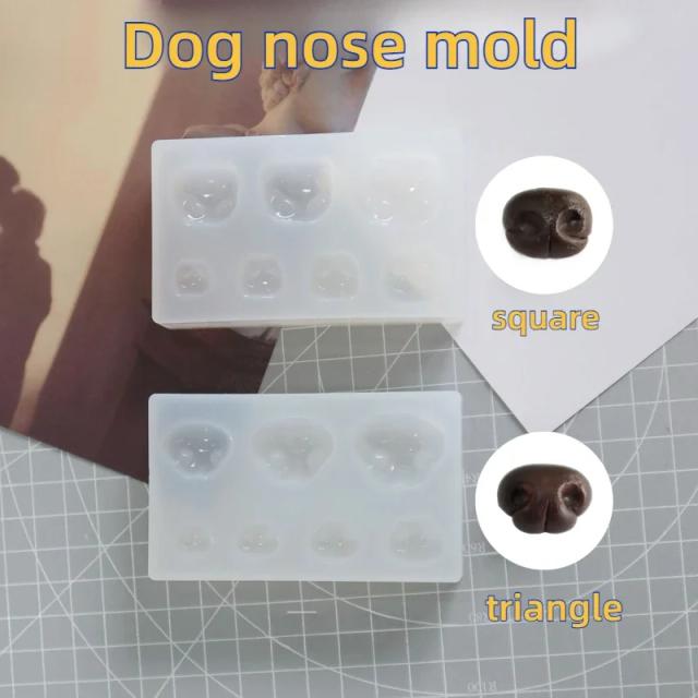 Molde de Silicone para Nariz de Gato e Cachorro: DIY com Resina, Argila e Feltro - Acessórios Artesanais Poke Legarfield