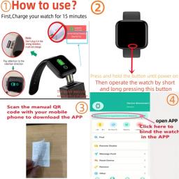 Esporte relógios inteligentes com tela colorida, impermeável Bluetooth Fitness pulseira com pressão arterial e monitor de freqüência cardíaca, monitor de sono - Image 2