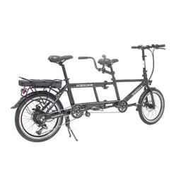 Bicicleta elétrica dobrável com bateria oculta, ebike para família, 2 pessoas, bicicletas em tandem pedal para adultos - Image 2