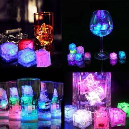 LED Light Cubes De Gelo Para Festa, Copo Luminoso, Lâmpada Da Noite, Bar Decoração, Casamento, 5 PCs - Image 3
