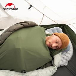 Naturehike-Camping saco de dormir térmico, inserção múmia, forro de veludo, mini forro, verão saco de dormir, saco ultraleve - Image 1