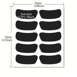 Black Baseball Eye Stickers para adultos e crianças, sob os olhos, tiras de futebol, esportes, respirável, meninas, meninos, 100pcs - Image 6