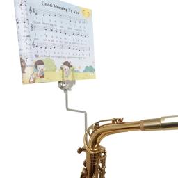 Saxofone Marchings Lyre Stand Sax Partituras Clipe Sax Lyre Clamp-On Holder - Image 4