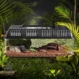 Portador réptil com alça, Tartaruga Terrário, Tanque de répteis para répteis anfíbios, Terrário plástico - Image 5