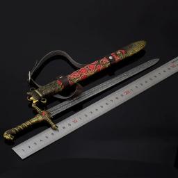 Vintage Medieval Espada Arma Set, Oathkeeper Chaveiro, GOT TV Periféricos Series, Jaime Lannister, Brienne de Tarth Jogo, Modelo, 22 centímetros - Image 3