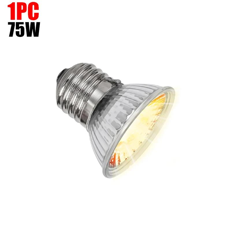 1/5 pçs 25/50/75w uva + uvb réptil lâmpada tartaruga basking uv lâmpadas luz de aquecimento crescimento animal de estimação luz de aquecimento para anfíbios - Image 1