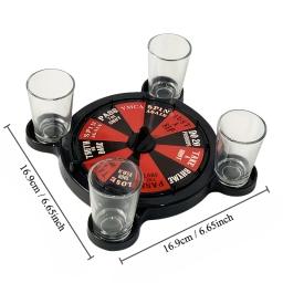 Conjunto de jogos para beber de roleta, para adultos, festa com vidro, conjunto de brinquedos de mesa ou ktv, bar, boate, suprimentos para festa de halloween - Image 4