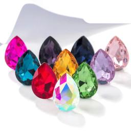 Cristal Gota De Água Vidro Teardrop Strass, Charme Jóias, 3D Nail Arts, DIY Acessórios, Artesanato do Vestuário, Alta Qualidade - Image 6