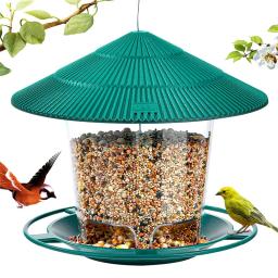 Alimentador Ao Ar Livre Automático Do Pássaro Recipiente De Alimento, Ferramenta De Alimentação De Porca De Suspensão, Suporte De Dispensador De Furo Múltiplo - Image 2