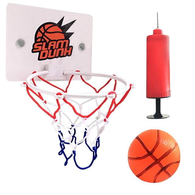 Mini kit de basquete montado na parede para crianças - Jogo divertido de esportes em casa com bola e aros