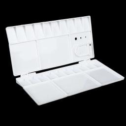 Paleta De Aquarela Dobrável, Caixa De Bandeja De Pintura, Caixa De Pigmento, 25 Grade - Image 2