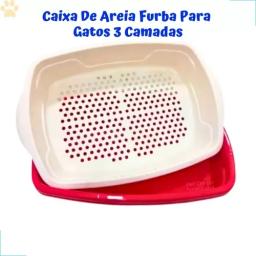 Caixa de lixo para gatos com absorventes, tapete confortável para patas limpas e banheiros higiênicos, odor, gato protegendo inclui mão - Image 6