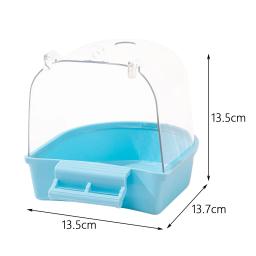Pet Bird Bath Box Shower, fácil de instalar Water Bowl, Caged Parrot Bathing Tub para pássaros pequenos periquitos e canários - Image 6