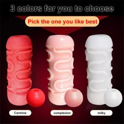 Poderoso vibrador vaginal para homens, sexo oral, suprimentos de masturbação, brinquedos sexuais nus para um casal, copo de carne, bunda grande, vibrador para - Image 3