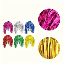 Perucas Cosplay Coloridas Vibrantes com Chapéus Divertidos, Ideal para Discoteca, Bolas, Festas de Aniversário, Reuniões de Grupo, 1Pc - Image 2
