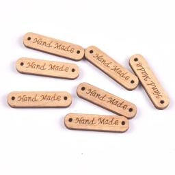 50Pcs Misto Rhombus/Oval/Retângulo Etiquetas De Madeira Inacabadas Pendurado Ornamentos Artesanato Tags de Madeira Suprimentos DIY Handwork Decoração C3361 - Image 5